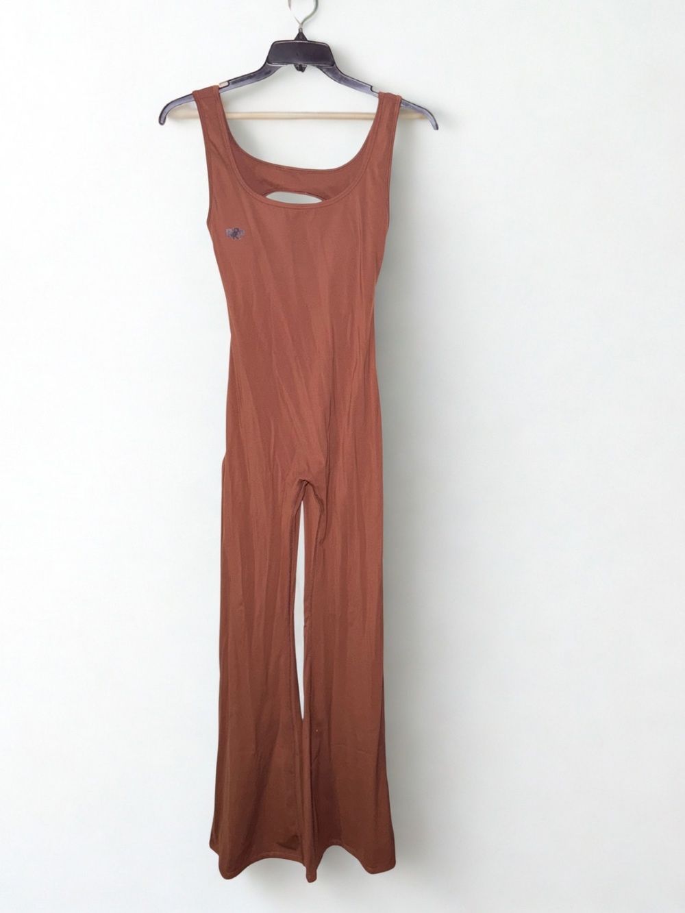 Sleeveless Rust Brown Cutout Jumpsuit